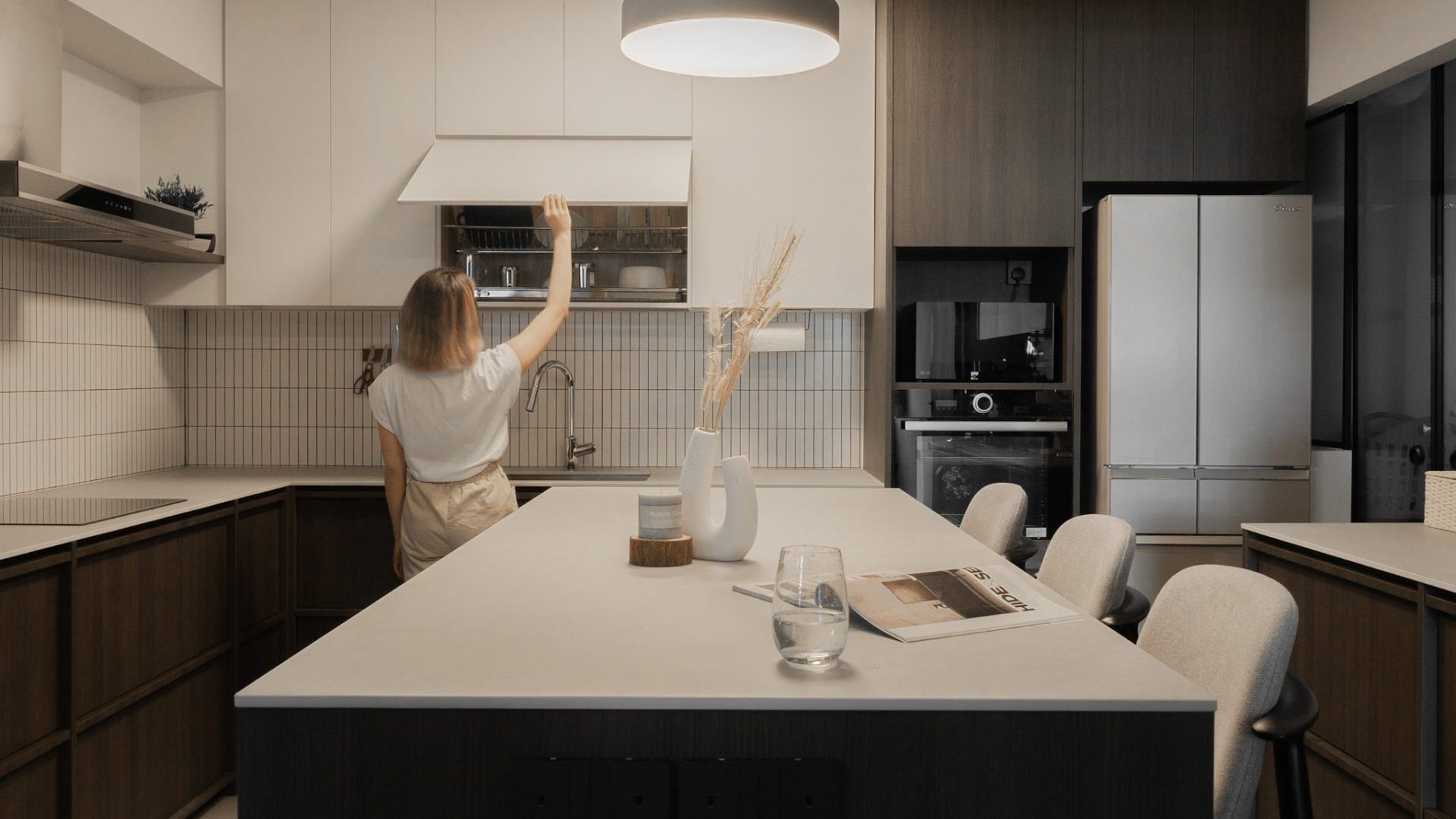 Kitchen Design Ideas Singapore 2024 Trends Modern White Wood Lighting