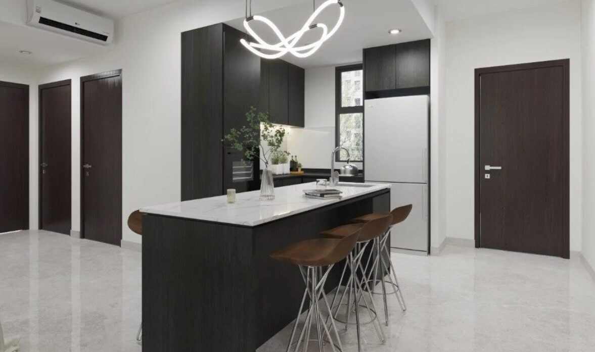 Space-Saving Design Ideas minimalistic space kitchen