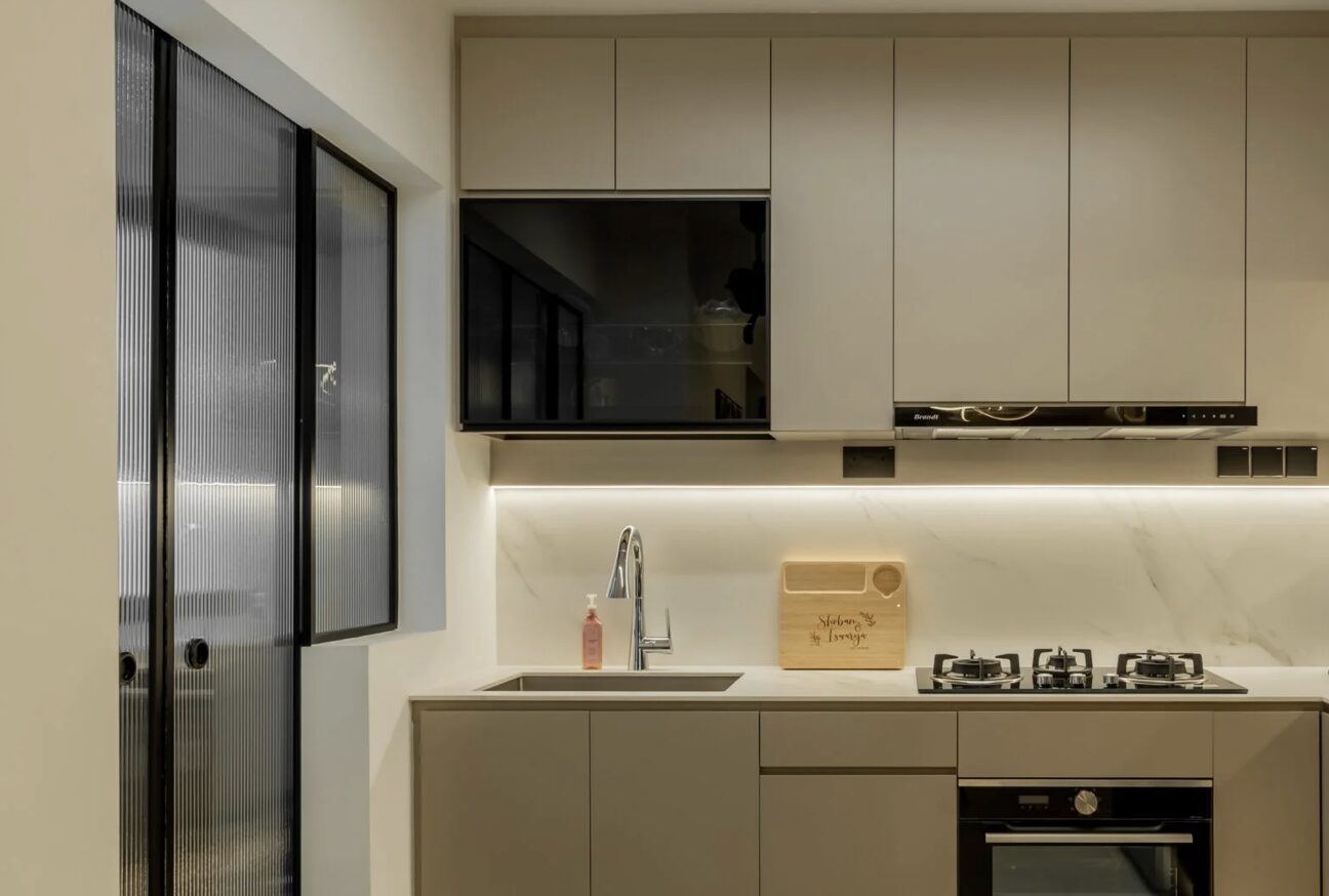 Homes That Feel Like Home from the First Step,Calm bedroom interior design Singapore with soft textures and functional storage solutions